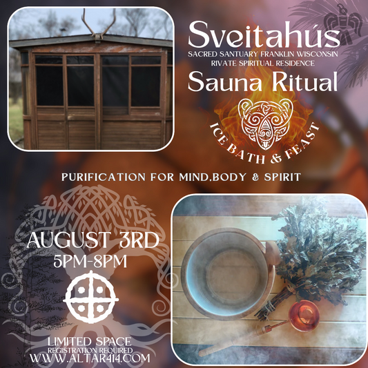 Sauna Ritual | Ice Bath & Feast | Sacred Sanctuary Franklin Wisconsin