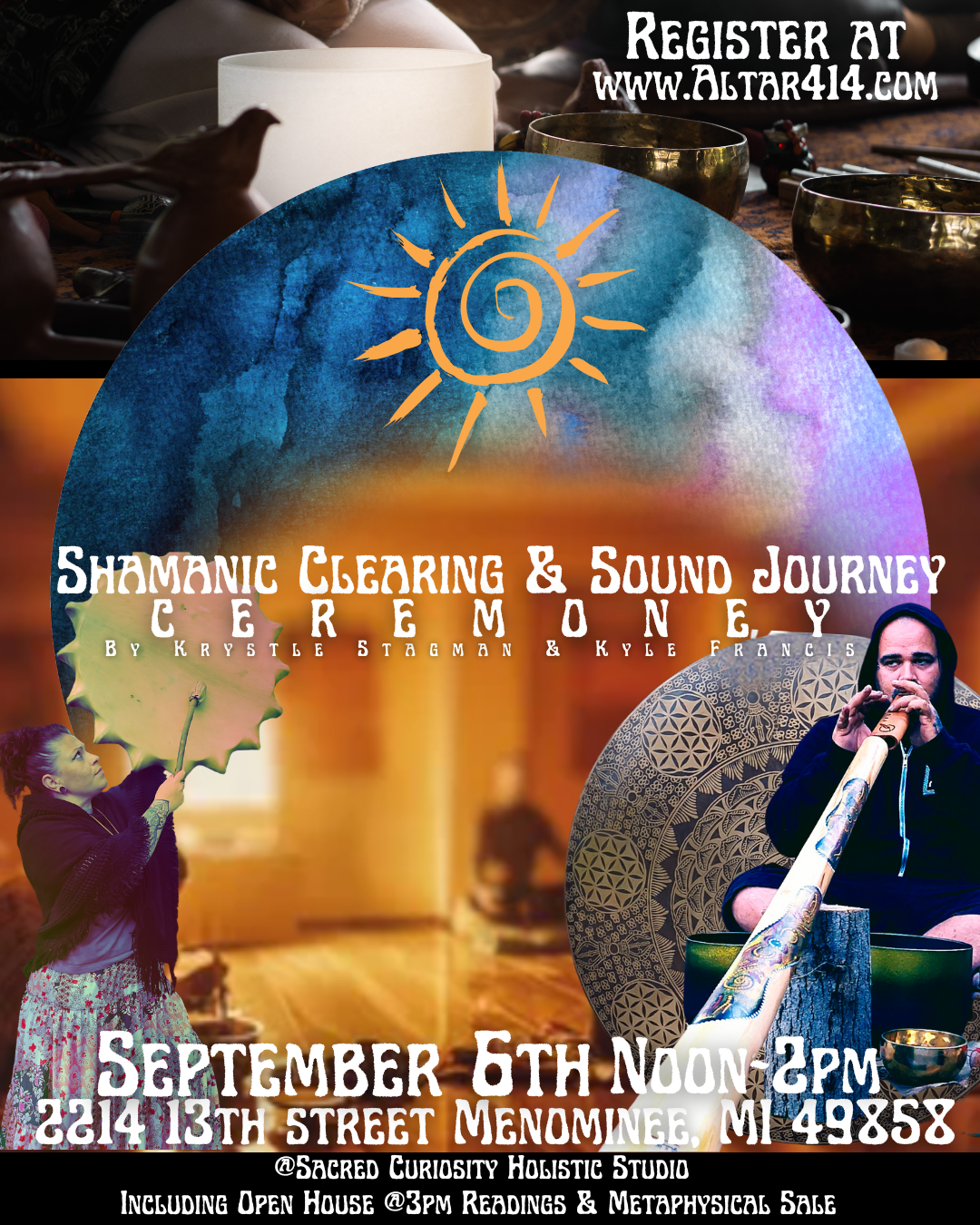 Shamanic Clearing & Sound Journey Ceremony Menominee, MI