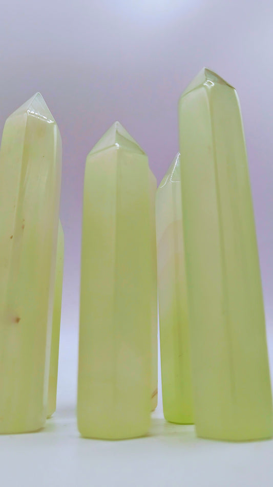 Green Calcite Channeler Tower